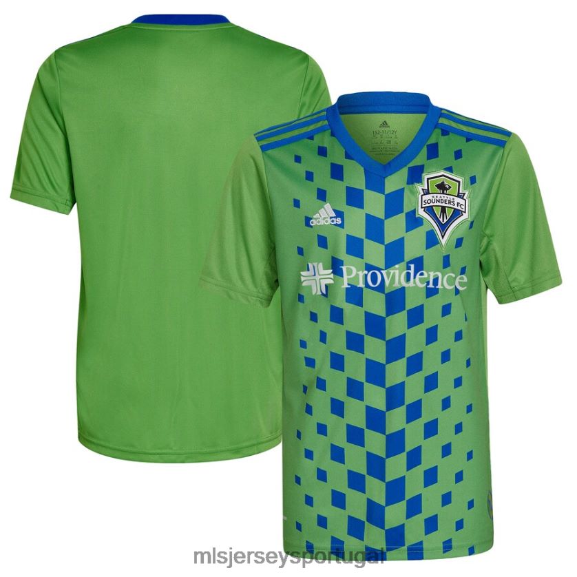 camisa seattle sounders fc adidas green 2023 legacy green replica jersey crianças MLS Jerseys T2BX4463