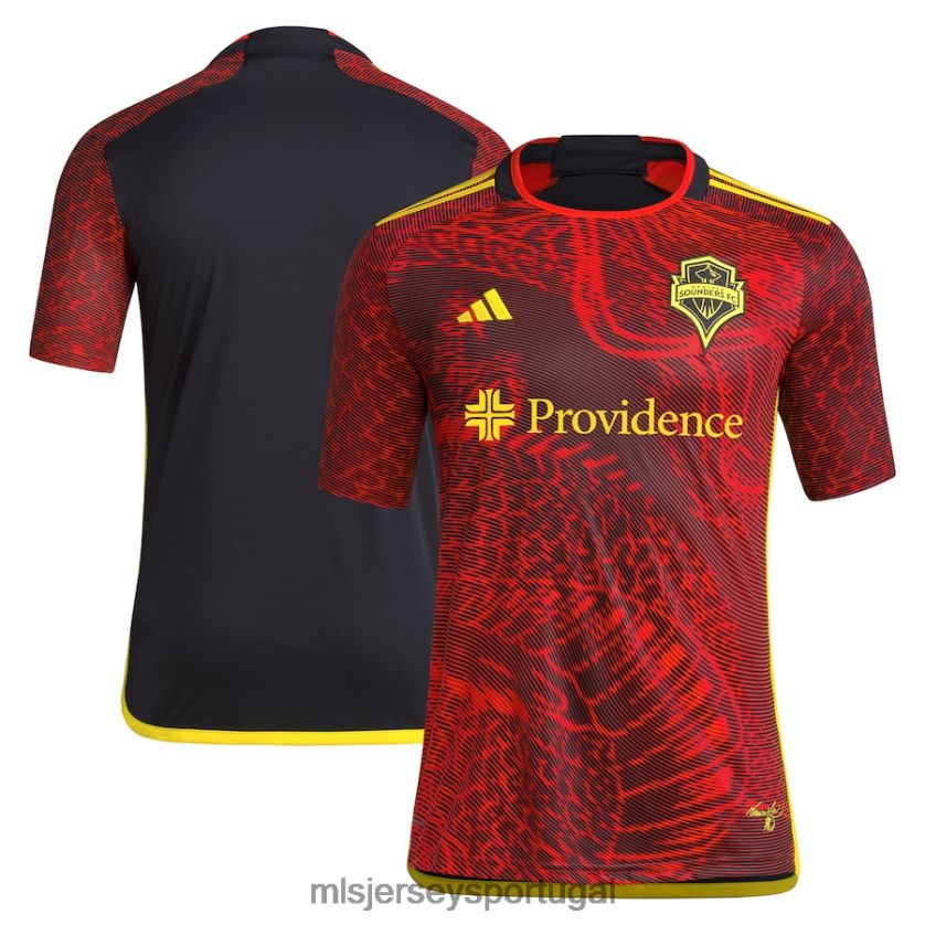 camisa seattle sounders fc adidas red 2023 the bruce lee kit replica jersey crianças MLS Jerseys T2BX4428