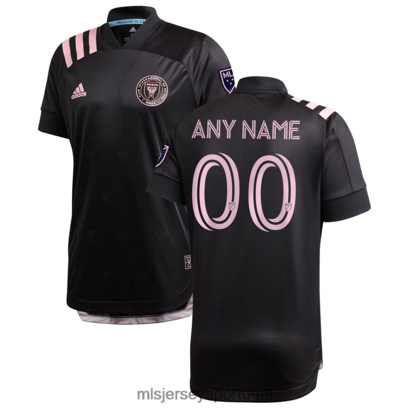 camisa inter miami cf adidas black 2020 inaugural away custom authentic jersey homens MLS Jerseys T2BX441100