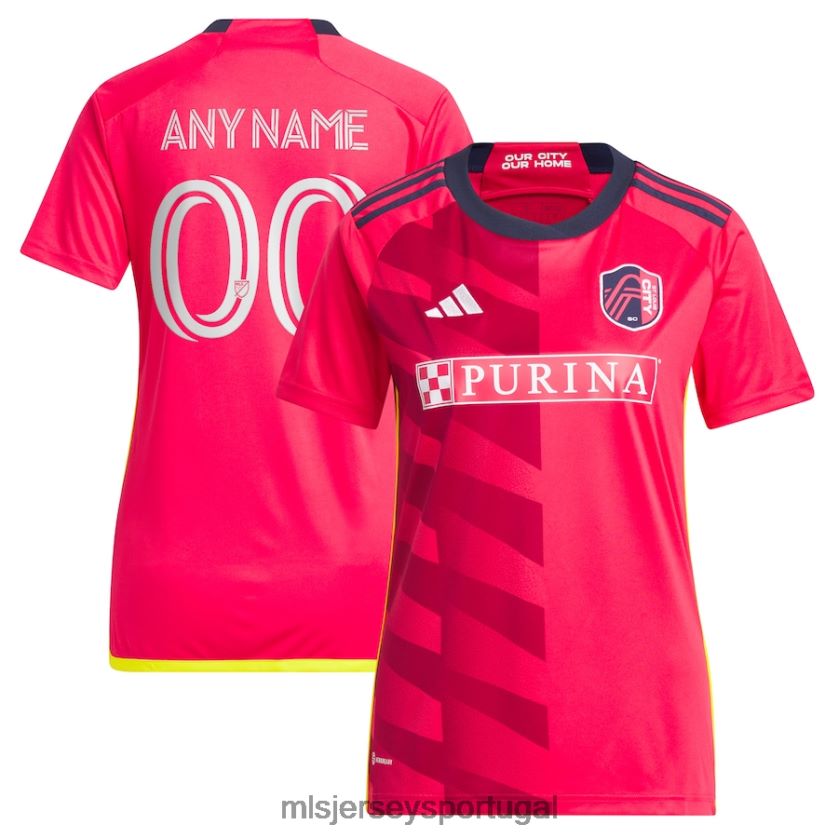 camisa rua. louis city sc adidas red 2023 city kit replica custom jersey mulheres MLS Jerseys T2BX44139